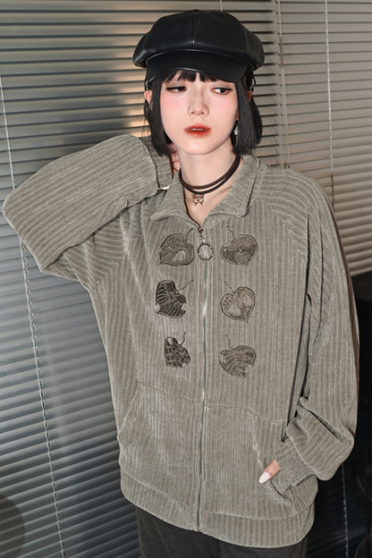 China Mode High Neck Zipper Jacket