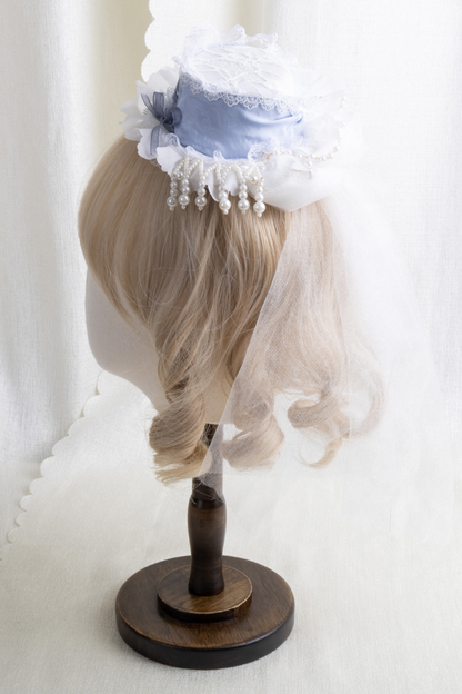 レースハットロリータクリップ