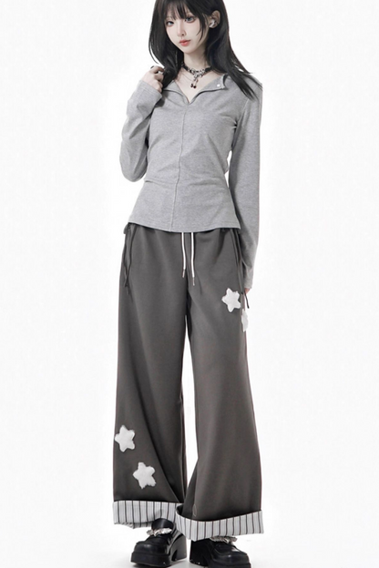 スターワッペンスウェットパンツ
