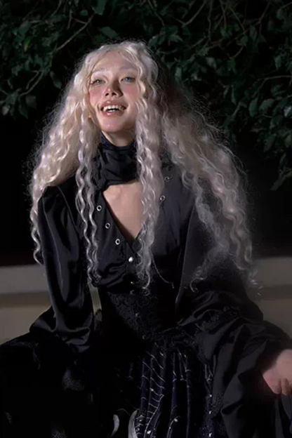 クトゥルフゴシックダークロリータシャツ+スカート+テール+コルセット