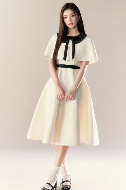 フレンチエリザベスケープドレス