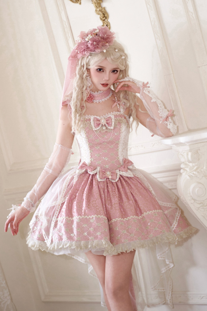 Anniversary Flower Fantasy Gorgeous Lolita Dress Full Set