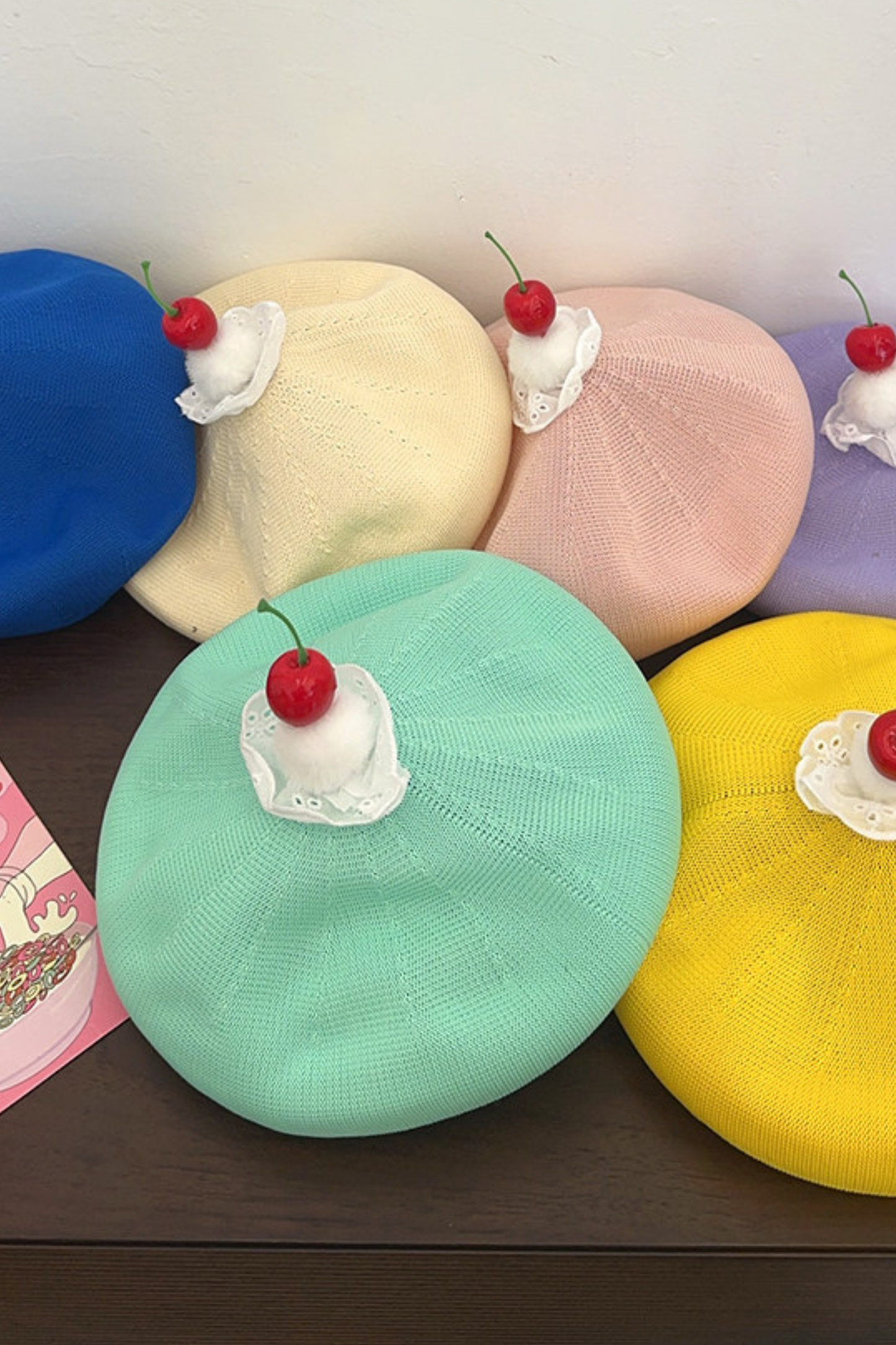 チェリーベレー帽