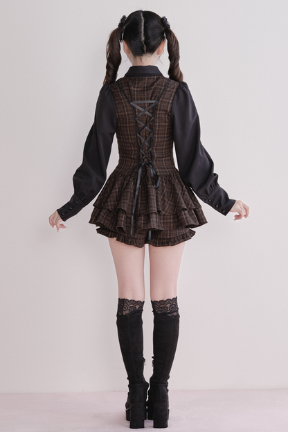 Plaid Sweet Dress + Inner Shorts