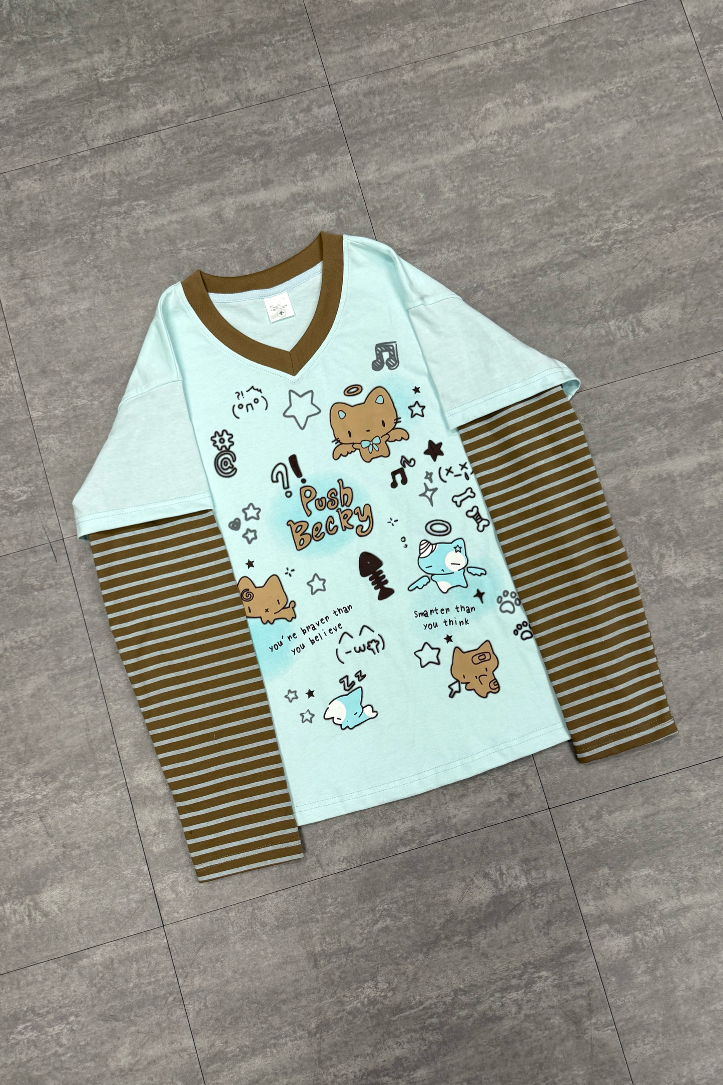 イラストボーダールーズトップス