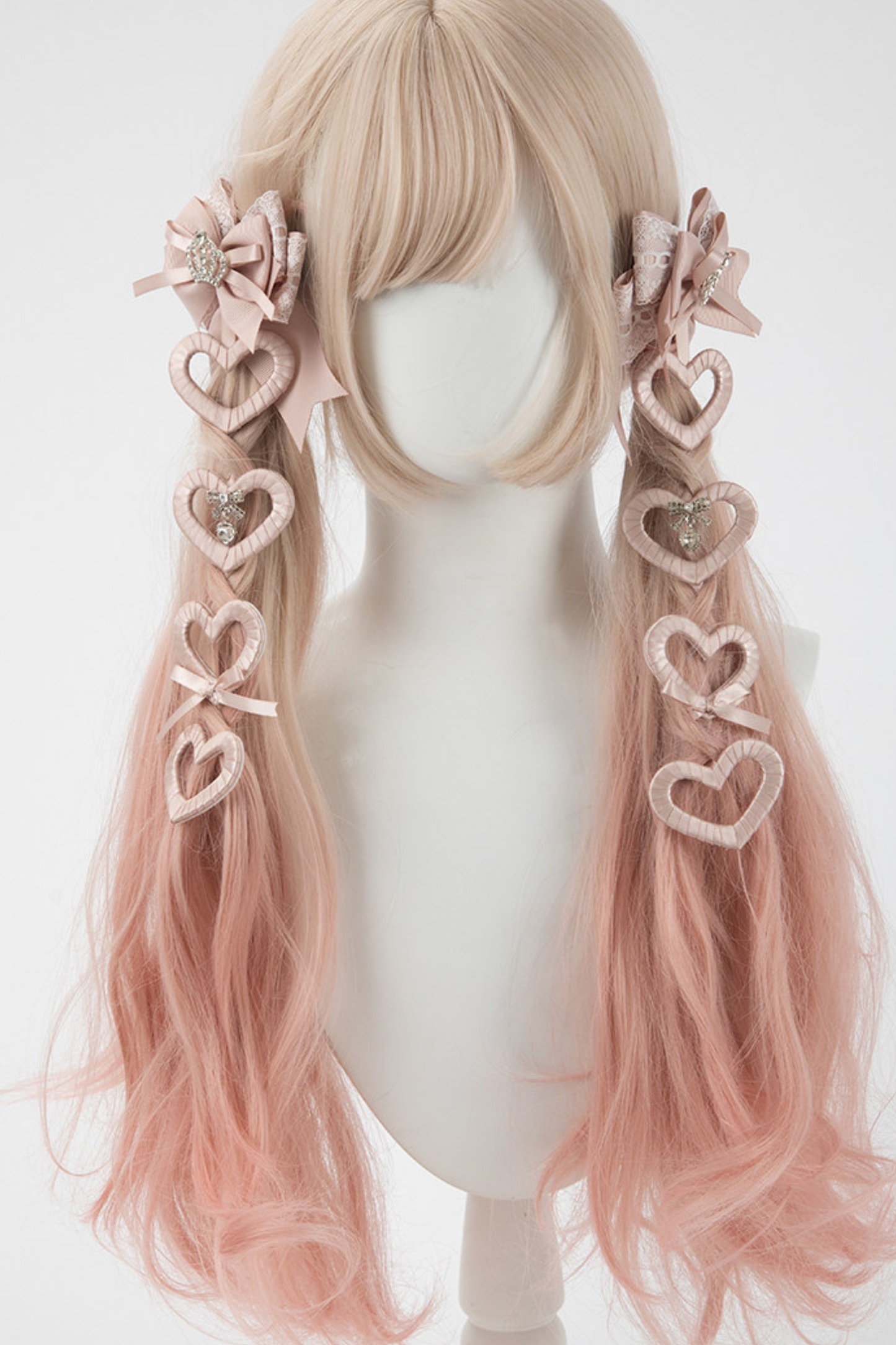 Lace Satin Ribbon Hair Clips