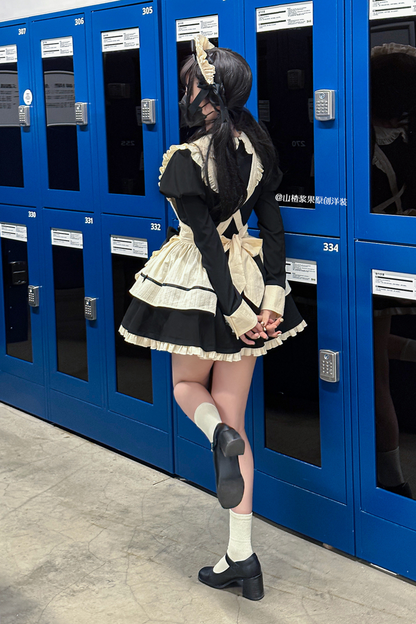 Little Maid Elegant Lolita Dress + Apron + Sleeve + Headband