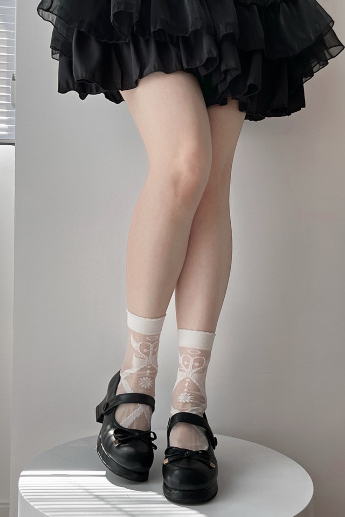 Angel Demon Heart Lolita Socks