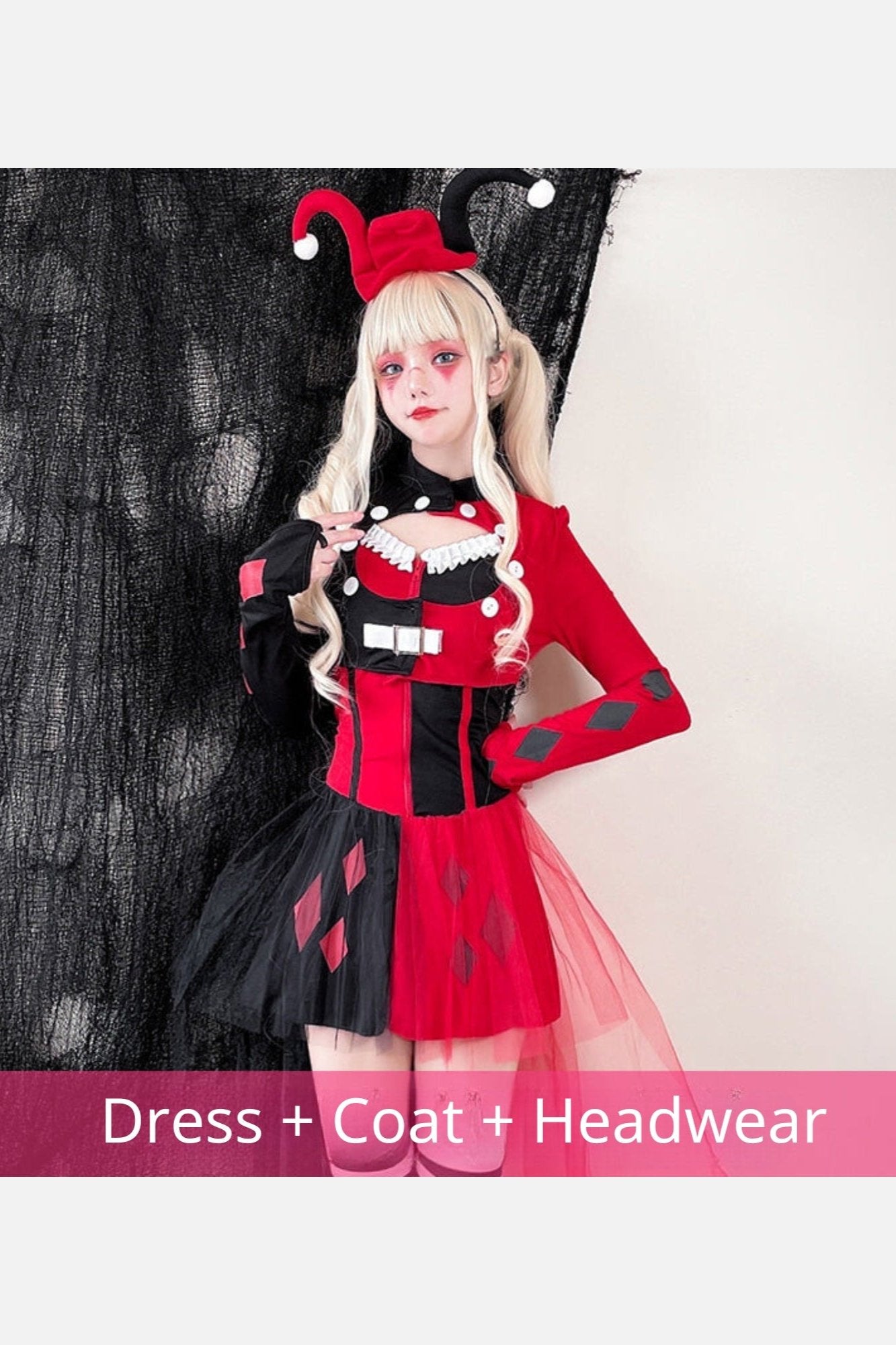 Halloween Circus Crown Cosplay Dress