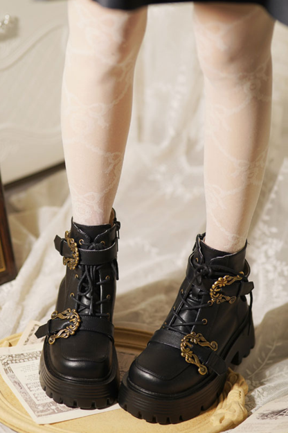 レトロデザインオールドショートブーツ