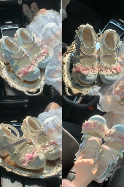 ストロベリーロリータメリージェーンシューズ