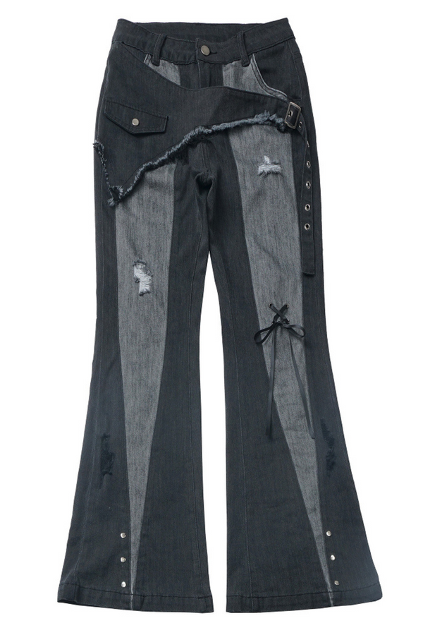 デザインモードデニムパンツ