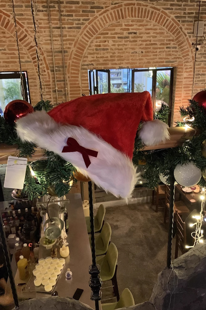 Sweet Cute Ribbon Santa Hat