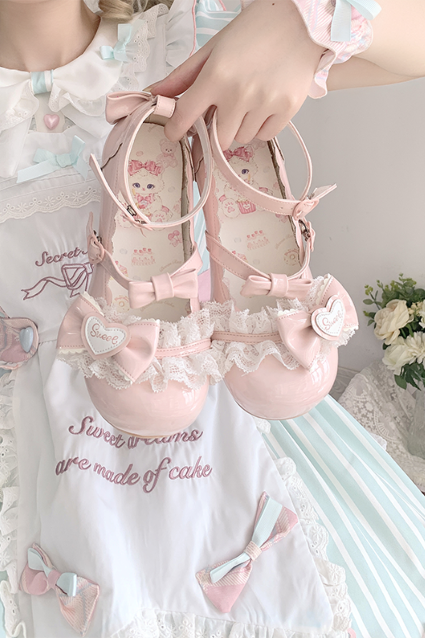 レースリボンロリータシューズ