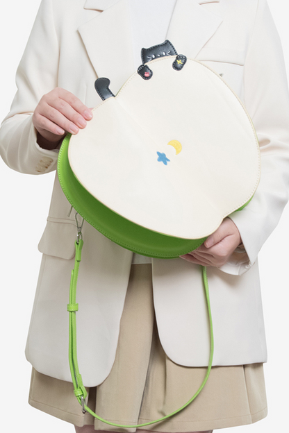 フリップアップルショルダーバッグ