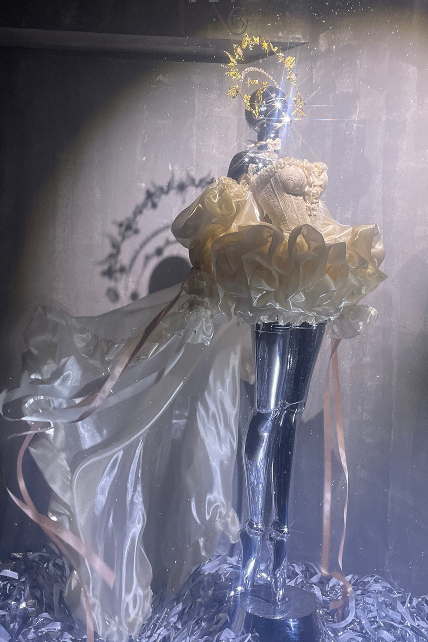 パーフェクトチューブトップ+フリルスカート+リボンテール+パニエ