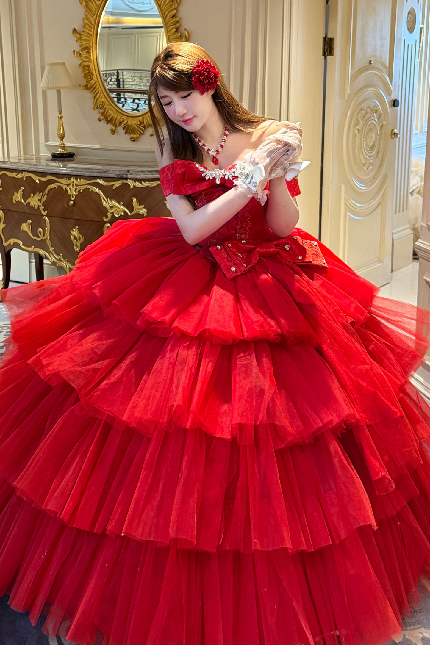 [3월 31일 예약마감] 엘레강스 퍼피 이터널 롱 스커트 + 리본 테일