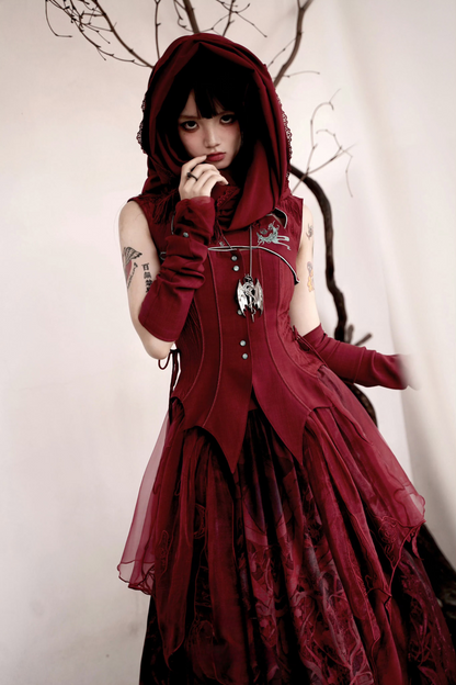 [Deadline for reservations: February 26th] Red Dragon x Black Dragon x Purple Snake Lolita China Gothic Setup