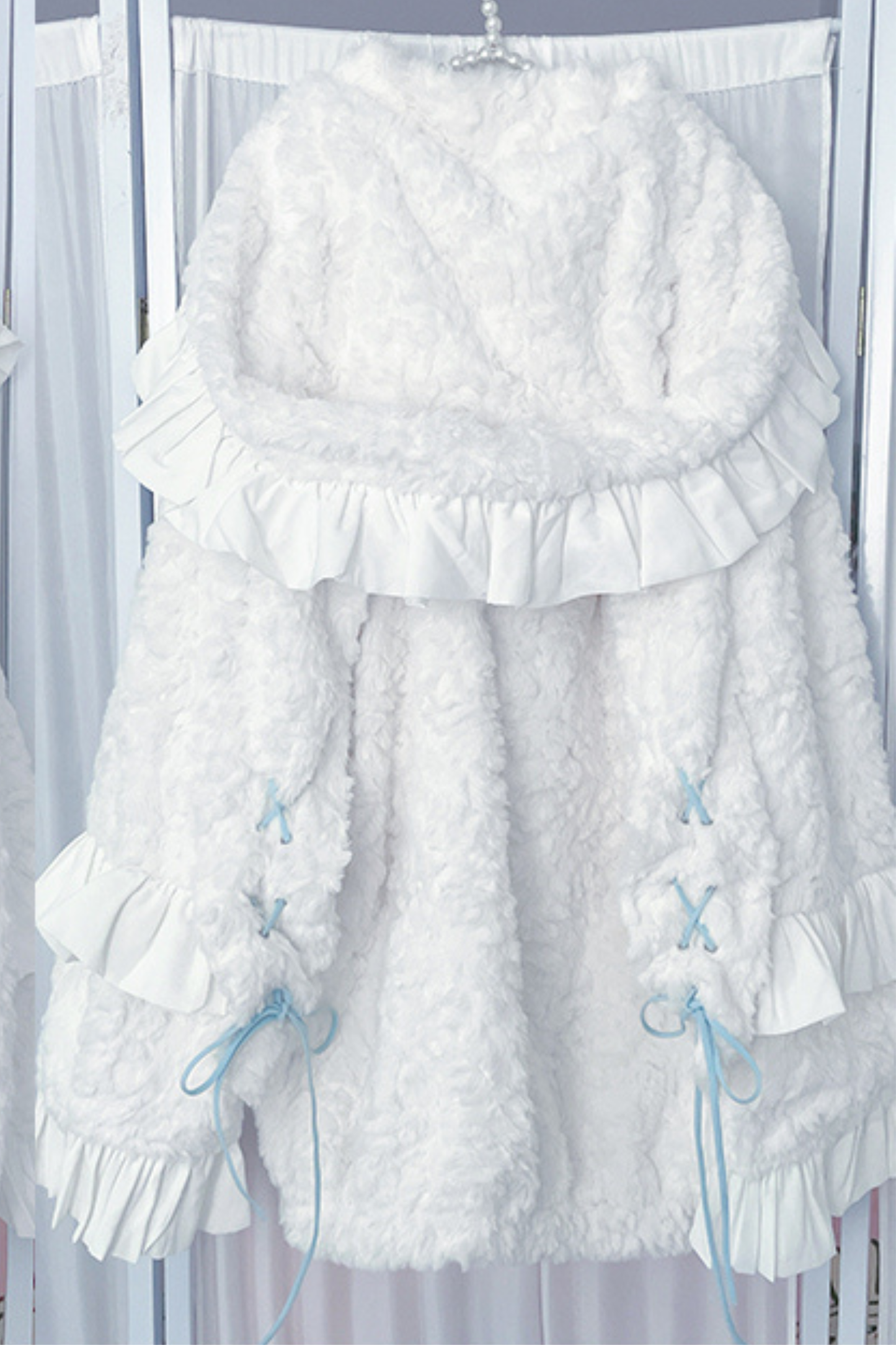 Bunny Hooded Boa Coat