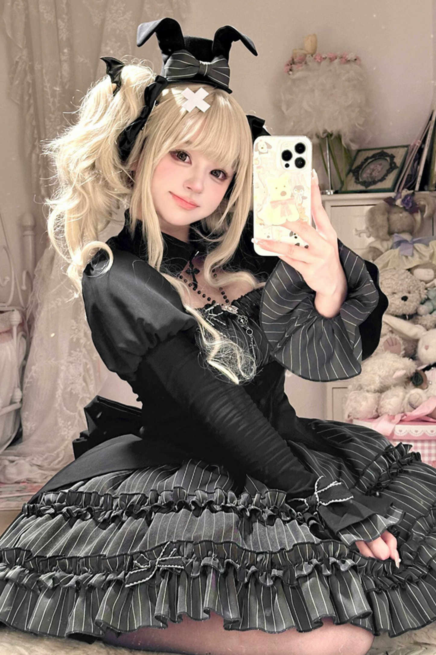 Rabbit Duke Gothic Lolita Dress + Bunny Ear Hat