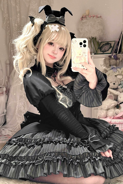 Rabbit Duke Gothic Lolita Dress + Bunny Ear Hat