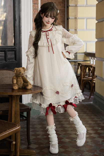 Strawberry Cream Doll Lolita Dress + Strawberry Ribbon