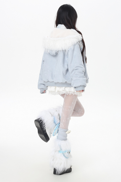 アイススターファーフードジャケット