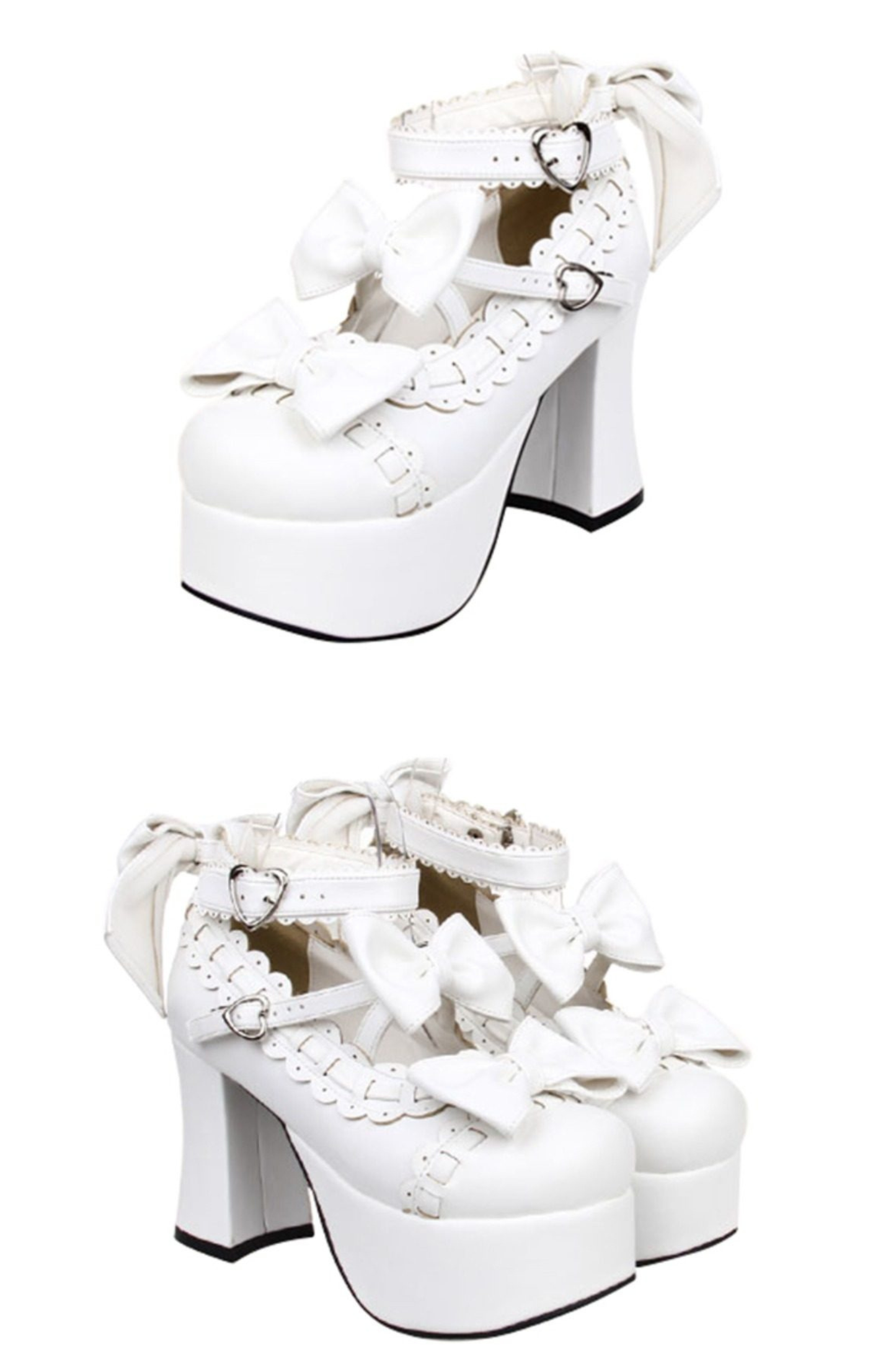 Ribbon Frill Stitching Lolita Shoes