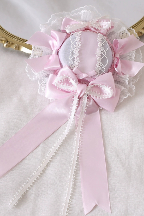 Pink Silk Satin Ballet Lolita Accessories