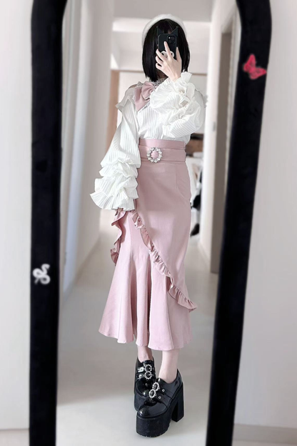 レースシステムマーメイドスカート