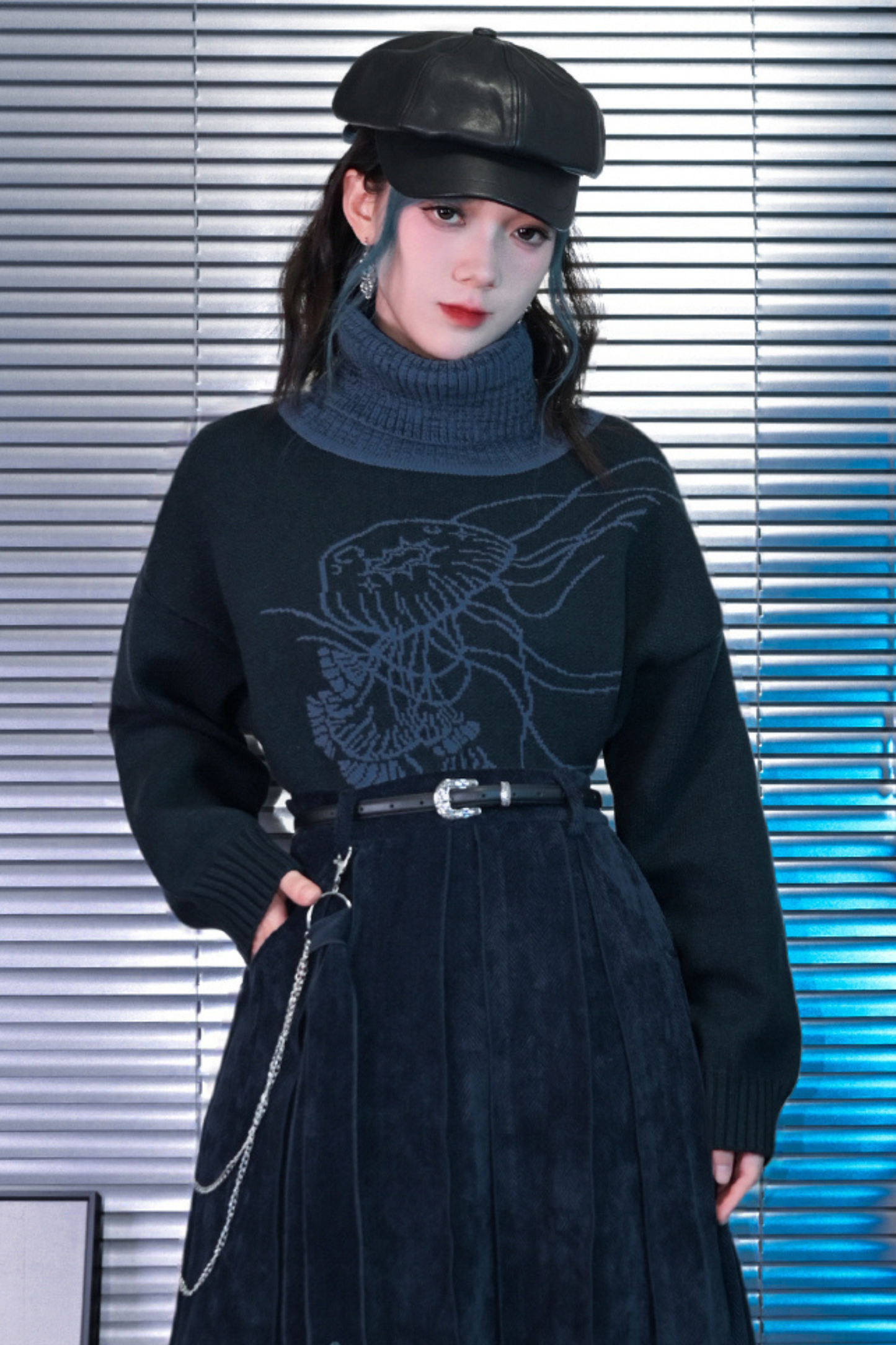 Retro Turtleneck Sweater