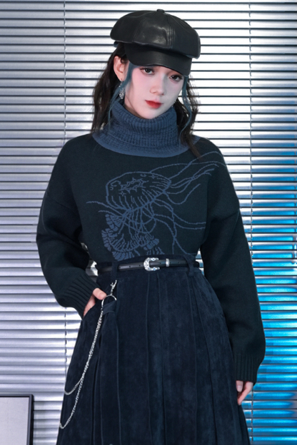 Retro Turtleneck Sweater