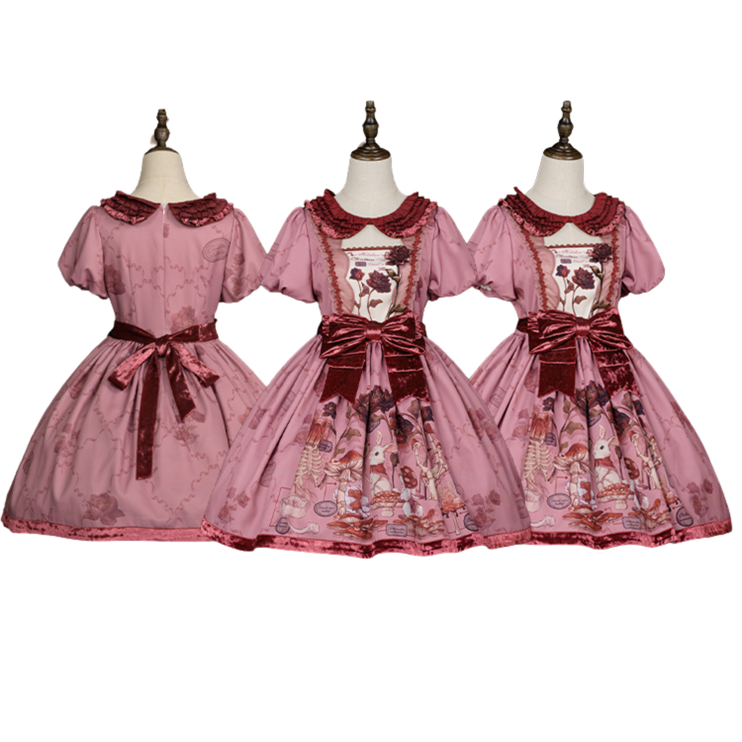 Rabbit Flower Series Doll Cute Dress + Suspender Dress