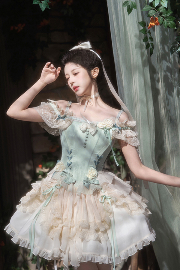 Light Green Fairy Ballet Style Lolita Dress