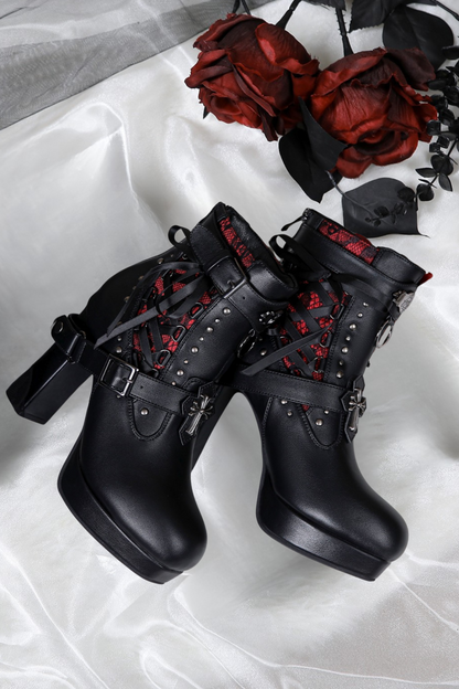 【12月8日予約締切】LACYBONESダークゴシックパンクブーツ