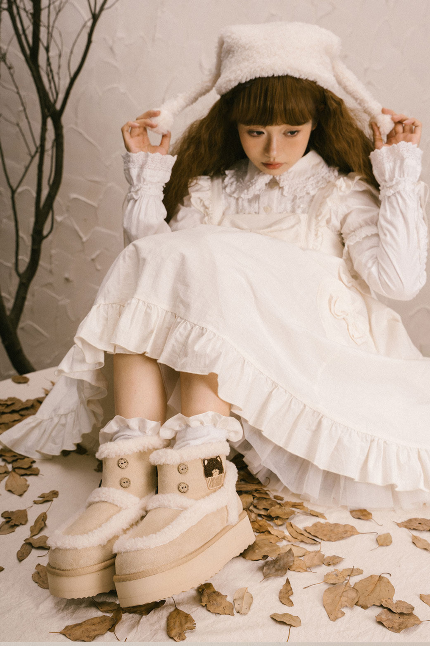 Lolita Fleece Line Snow Boots