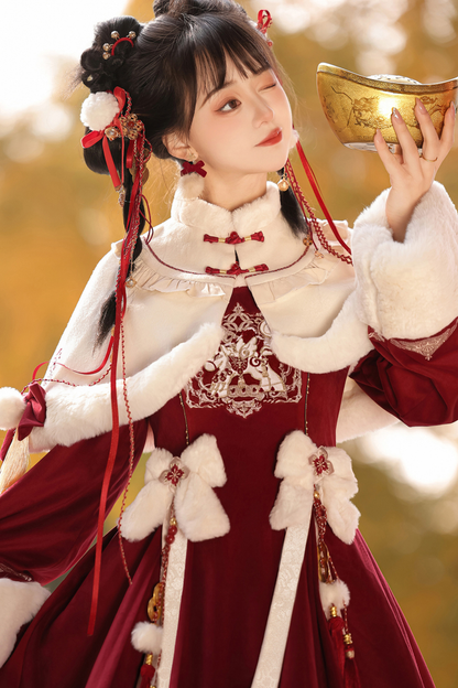 Chinese Design Furmant + Ribbon Dress