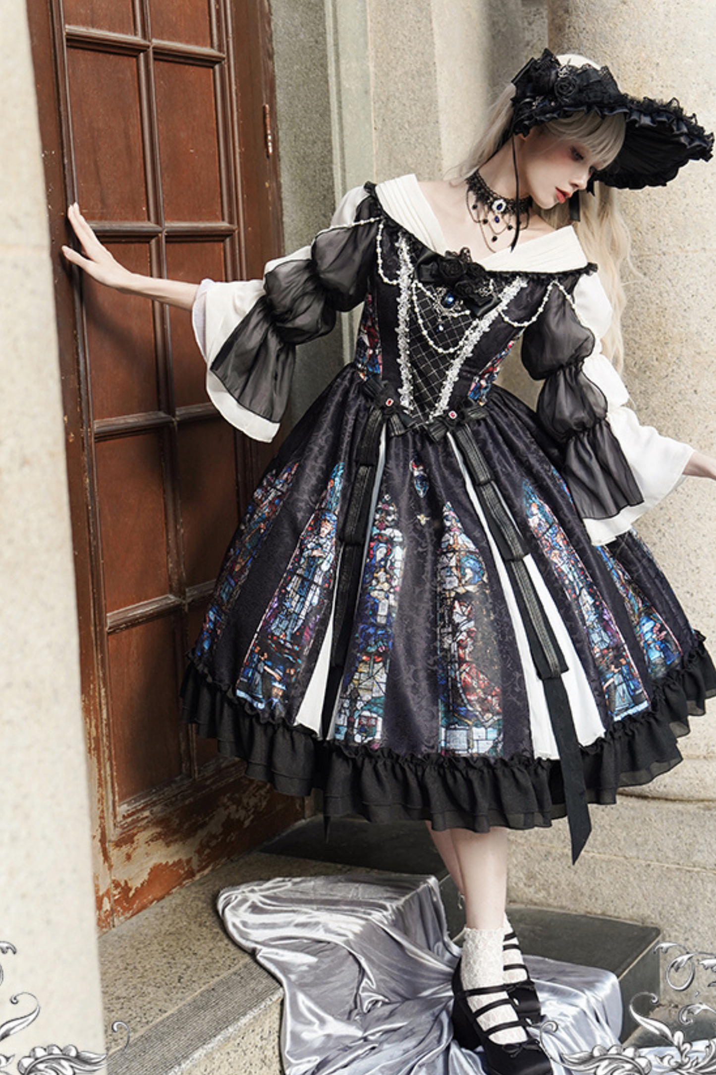 Classical Elegant Dark Gothic Kula Lolita Dress