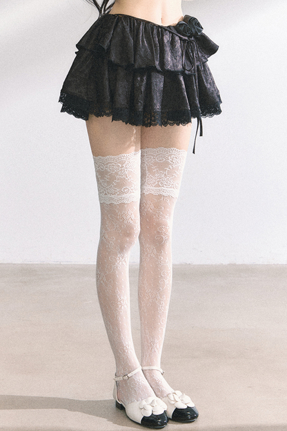 French Lace Tiered Cake Skirt