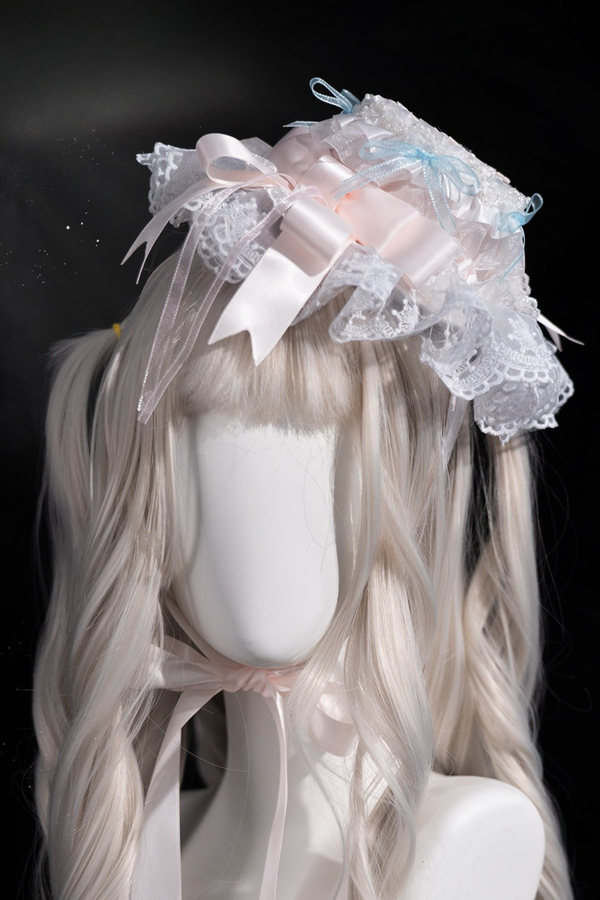 Light Sweet Lolita Jumper Skirt + Hat + Hairband