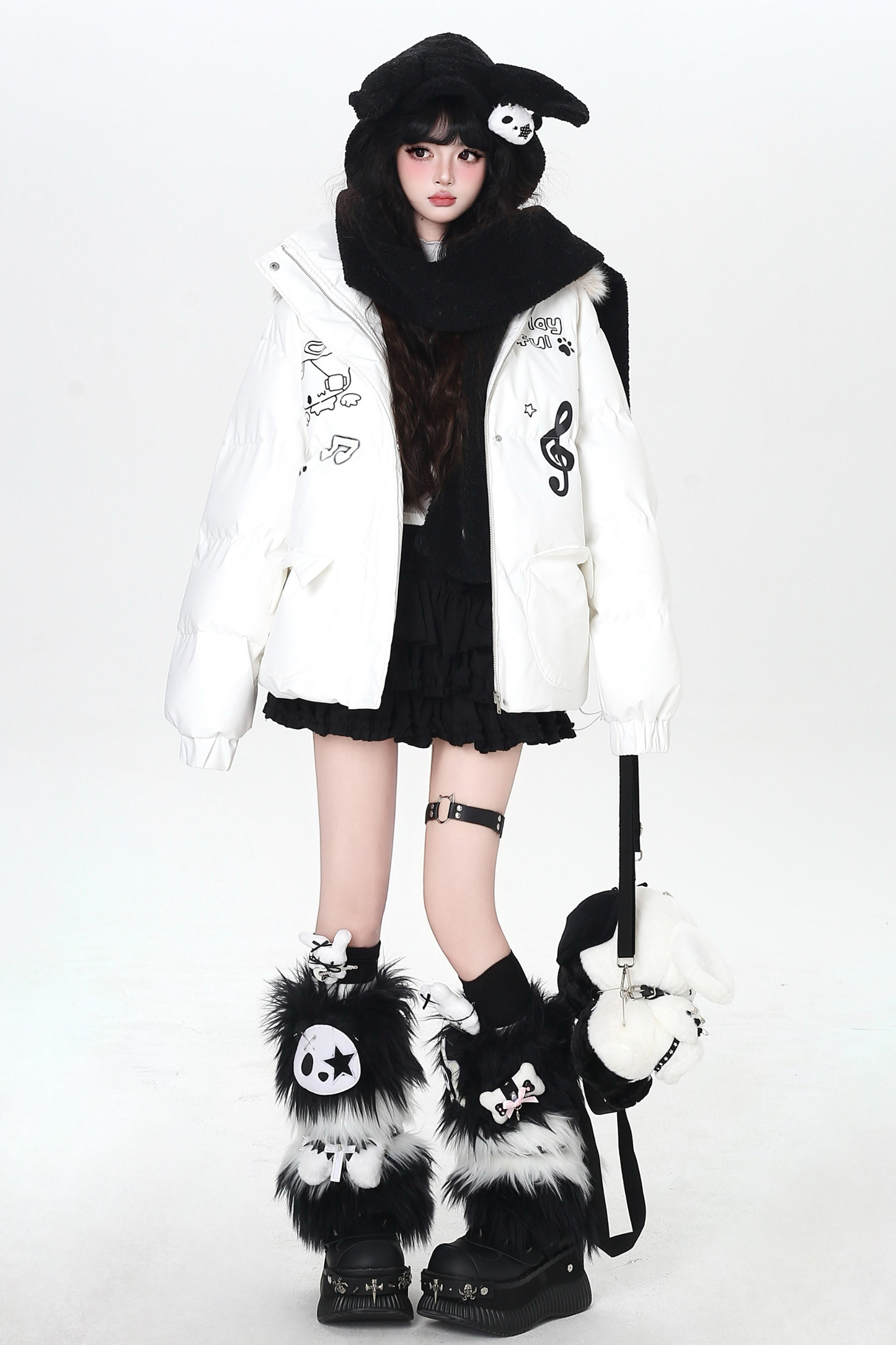 Cat Melody Fur Hooded Jacket