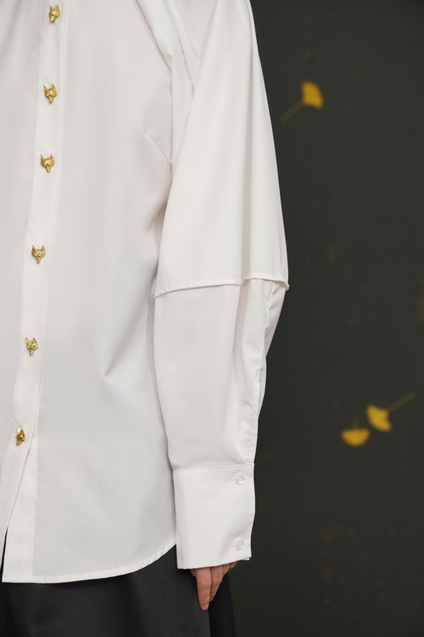 レトロラタンスリーブシャツ