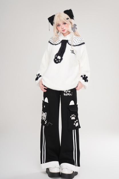 Loose top with cat design