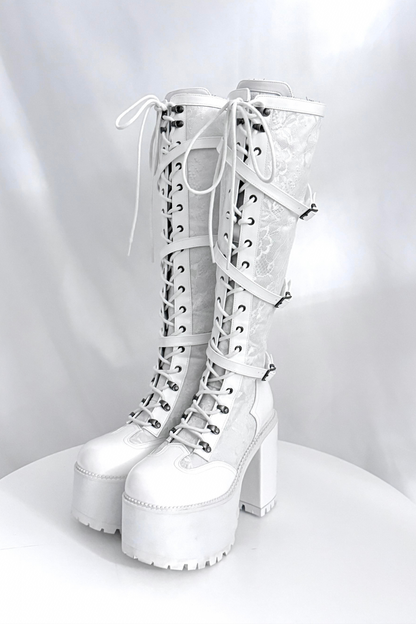 【4月4日予約締切】レースゴシックスエードレースアップブーツ