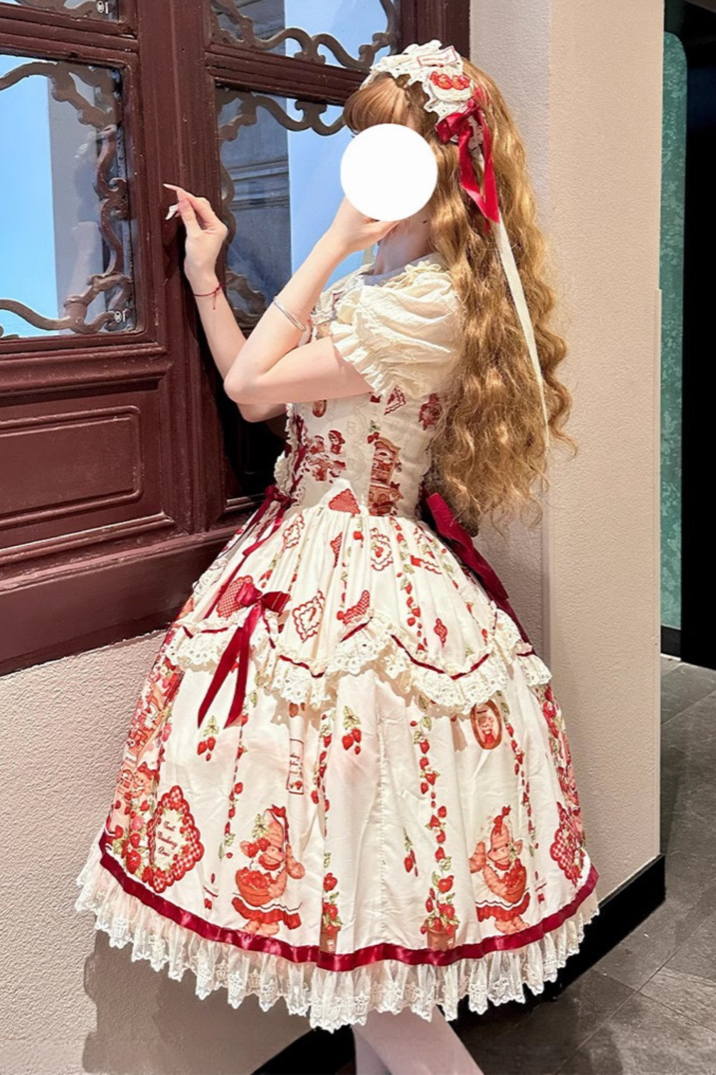 ストロベリードールロリータドレス