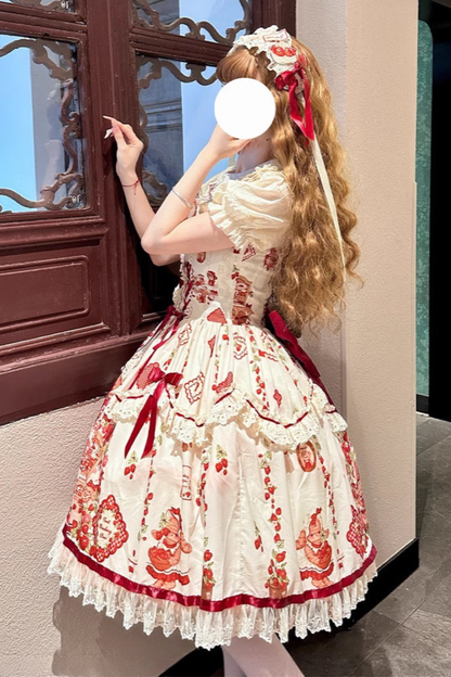 ストロベリードールロリータドレス