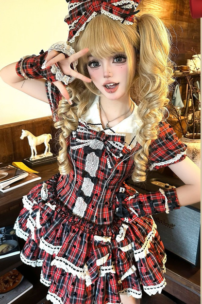 Checkered Sweetheart Lolita Dress