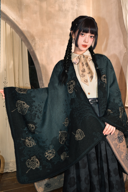 China Jacquard Long Cloak