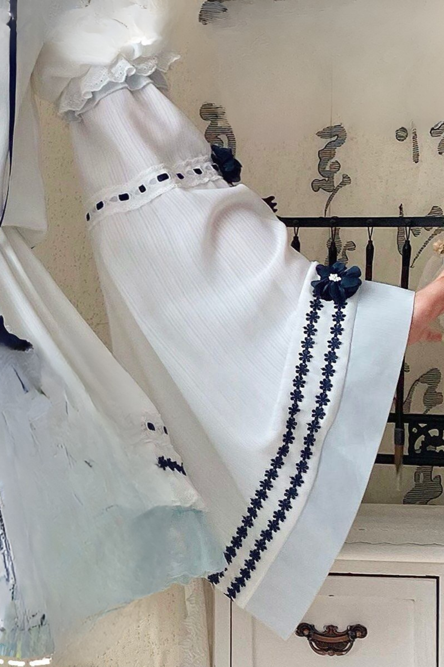 [3월 18일 예약마감] 차이나 드림 원피스 + 점퍼 스커트 + 소매 + 레그 워머 + 머리띠 + 칼라 + 클립 + 리본 + 공주 소매