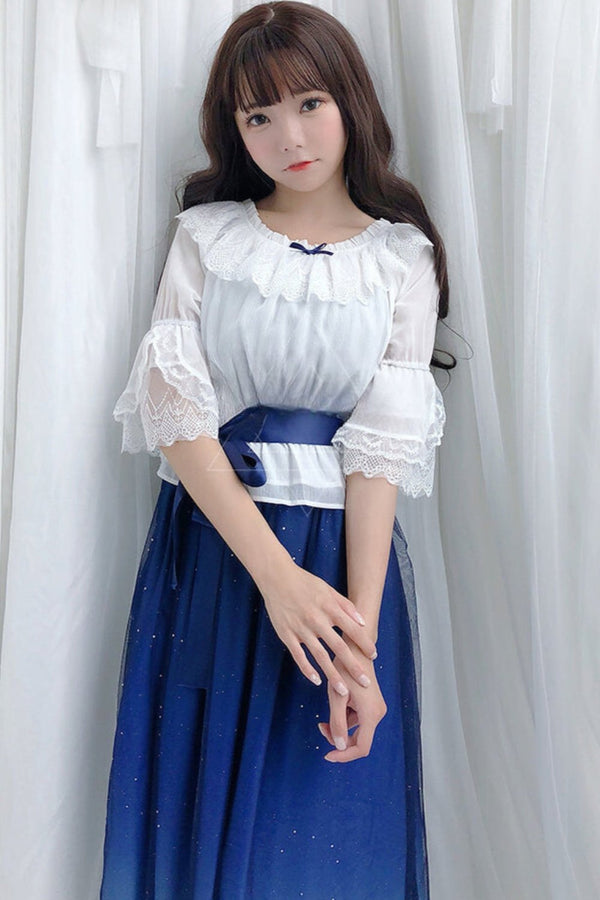 フェアリーロリータスターリースカイドレスセットアップ